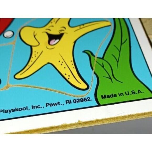 Lot of 8 Vintage Playskool, Peanuts, Barney & Disney Wood Puzzles Collectibles - Picture 3 of 16